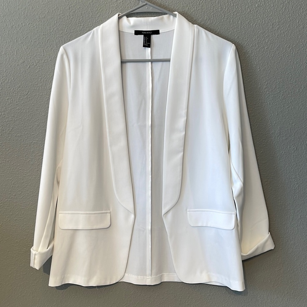 White Forever21 Blazer